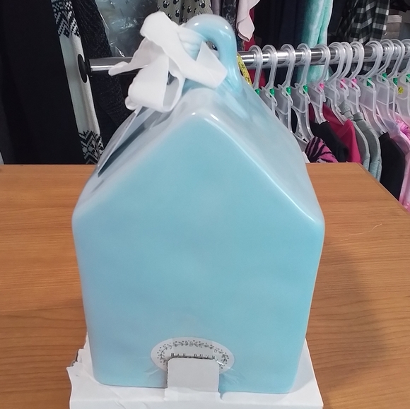 Rae Dunn Blue NEST Birdhouse NEW - Picture 5 of 8